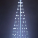 JOIEDOMI LED Christmas Cone Tree Lights, 6FT Outdoor Lighted Tree with 8 Lighting Modes & Star Topper, Christmas Decorations for Yard Porch Patio Garden Holiday Decor, Cool White