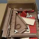 Family Cozy Cabin Doll House Playset, Dollhouse Furniture and Accessories,DIY Cottage Pretend Play Dollhouses, for Toddlers, Boys & Girls