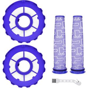 Filter Replacements for dy.son DC40, 2 Post-Motor & Pre-Motor Filters for DC42, Total Clean, UP16 Animal, UP19 Ball Multi Floor 2 Vacuum, Compare Part 923587-02 & 922676-01