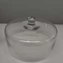 11 inch Glass Cake Dome Cover for Cake Stand, Clear Round Cake Stand Lid Cover for Cake Food Dessert Display