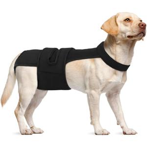 Dog Diapers Female Reusable Washable Period Diaper with Suspender,Adjustable Dog Panties Anti-Harassment, Doggie Diapers for Incontinence, Heat Cycles, or Senior DogsXS-XL (Black)