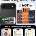 LeYi for iPhone-17-Air Case Wallet: Clear i Phone 17air Cover with Card Holder Funda para iPhone17 Air Walli Card Slot Protective Military Grade Heavy Duty Women Men Cases, Transparent