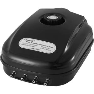 AQUANEAT Aquarium Air Pump 300GPH, for up to 200 Gallon Fish Tank, Powerful Hydroponic Aerator Pump, Adjustable Oxygen Bubbler