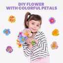 DIY Fabric Flower Bouquets Toys Accessories, DIY Craft Kits Flowers Accessories for Toddler Kids,Birthdays Gifts (Colorful)