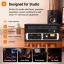 AceOrbit 4U Desktop Studio Rack Cabinet for 19 Inch Pro Audio Gear, Black