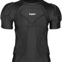 TUOYR Mens Football Padded Shirt Chest Rib Protector Undershirt for Football Baseball Softball Rugby M