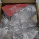 homdiy 15 Pack Brushed Brass Cabinet Knobs, Gold Dresser Drawer Knobs Round Kitchen Cabinet Hardware