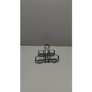 G.E.T. 4-93736 Black 9 Wire Caddy for Round Table Pizza, 6" Tall Metal Specialty Servingware Collection