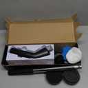 Leebein Electric Spin Scrubber, Cordless Cleaning Brush for Bathroom Shower Tub, IPX7 Waterproof Power Scrubber with 7 Brush Heads, Extendable Long Handle and 2 Speeds Scrubber for Bathtub Floor (Black)