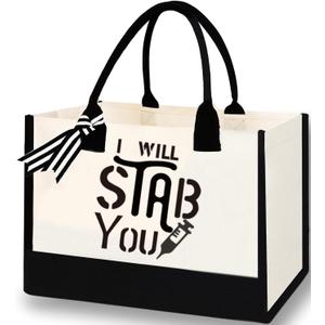 Canvas Tote Bag for Mom Nurse Teacher Boss Lady Dog Mom Christmas Birthday Gifts for Women Lady for Shopping