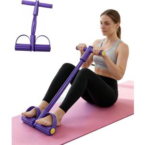 2 x Pedal Resistance Bands with Handles, Multifunction Tension Rope for Arm, Leg, Waist and Shoulder Training