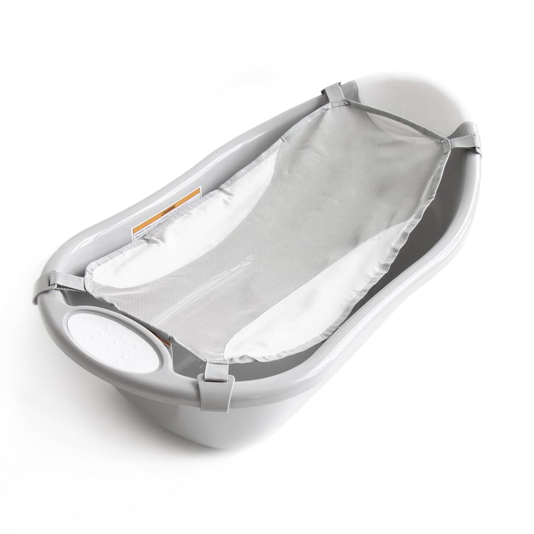 Regalo Baby Basics Infant Bath Tub, Includes Air Mesh Sling, Adjustable As Your Baby Grows, Drying Hook for Easy Clean, 32"L x 17"W x 12.5"H