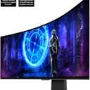 Samsung 49-Inch Odyssey G9 (G95SD) Series QD-OLED G-Sync Compatible Curved Gaming Monitor, 240Hz, 0.03ms, Dual QHD, Glare Free, FreeSync Premium Pro, Ergonomic Stand,LS49DG956SNXGO,2024