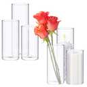 Didaey 36 Pcs Cylinder Vases for 3.4''Diameter Tall Vase, 6'',8'',10'' Tall