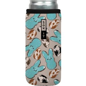 3 x Sok It CanSok Sleeve for Beer & Soda Insulated Neoprene Cover (Hanging With My Peeps, 12oz Can Sleeve)