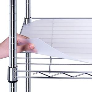 BRIAN & DANY Wire Shelf Liner 18" X 48", Heavy Duty Shelf Liners for Wire Shelving, Waterproof Protector Mats, Set of 5, Transparent