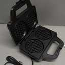 SugarWhisk 4 Inch Double Mini Waffle Maker Machine, Chaffle Maker, Waflera Electrica, Small Waffle Iron for Waffles, Keto Chaffles, Hash Browns, Cookies, Grey