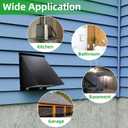4 Inch Dryer Vent Cover Outside,4" Dryer Vent Cover Outdoor,Dryer Wall Vent Exhaust Vent Cover,Hooded Wall Vent with Screen & Damper,Exterior Dryer Vent Hood Cap for Duct,Exhaust Fan,Galvanized Steel