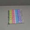 EZY DOSE Monthly (28-Day) Pill Case, Daily Medicine Planner, Vitamin Organizer, Supplement Container, One Month, Large Contoured Compartments, Convenient and Easy to Use, Colored Lids, BPA Free (Yellow/Pink/Blue/Purple)