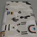 BABYBOET Splat Mat for Baby  Under High Chair Floor Mat Protects Wood, Vinyl and Carpet from Spills  Waterproof 4 Layer Baby Mat with Anti-Skid Backing Deters Bunching and Sliding (51 x 51) (Grey Alpaca)