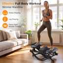 Rock Stepper for Exercise at Home, Low-Impact Side to Side Rocking Stair Stepper with Resistance Bands, Full Body Home Fitness Workout Equipment, 330LBS Weight Capacity