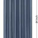 ALYVIA SPRING Extra Long Fabric Shower Curtain Liner Waterproof - 72" x 84", Soft & Lightweight XL Shower Curtain with 3 Magnets, Machine Washable - 72x84, Stone Blue