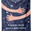 Craftique I Love You Gifts for Him Her - Soft Blanket with Love Hug - Long Distance Relationship Gifts, Anniversary Birthday Gifts for Boyfriend Girlfriend Relative Friend, 60""*50"", Full