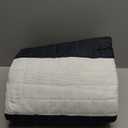 Lush Decor Stripe 3 Piece Quilt Set, King, Black/White