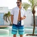 UNICOMIDEA Men Swim Trunks with Compression Liner 9 Inch Long Board Shorts (XXXL)