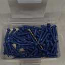 1/4 x 1-1/4" Hex Head Concrete Screw Anchor, for Anchoring to Masonry, Block or Brick (100Pcs)