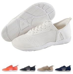 Hike Footwear HF Stride – Hands-Off & Ergonomic Barefoot Shoes for Women Men, Thin Sole & Ultra-Light, Effortless Daily Wear Unisex White 39