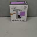 simplehuman 8 oz. Touch-Free Sensor Liquid Soap Pump Dispenser with Soap Sample, Brushed Nickel