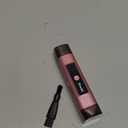 Bikini Trimmer for Women Electric Razors, Electric Razor 2 in 1 Shaver Pubic Hair, LED Display with IPX7 Waterproof - Rechargeable Lady Trimmer for Underarm Body Leg Face - Coral Pink