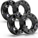 MZS 6x5.5 Wheel Spacers, 1.5" Thick 6X139.7 Wheel Adapters 106mm Hub Bore with M12x1.5 Studs Compatible with 2002-2023 Tacoma 4WD / 1996-2024 4Runner / 2000-2006 Tundra / 2007-2014 FJ Cruiser 4pcs