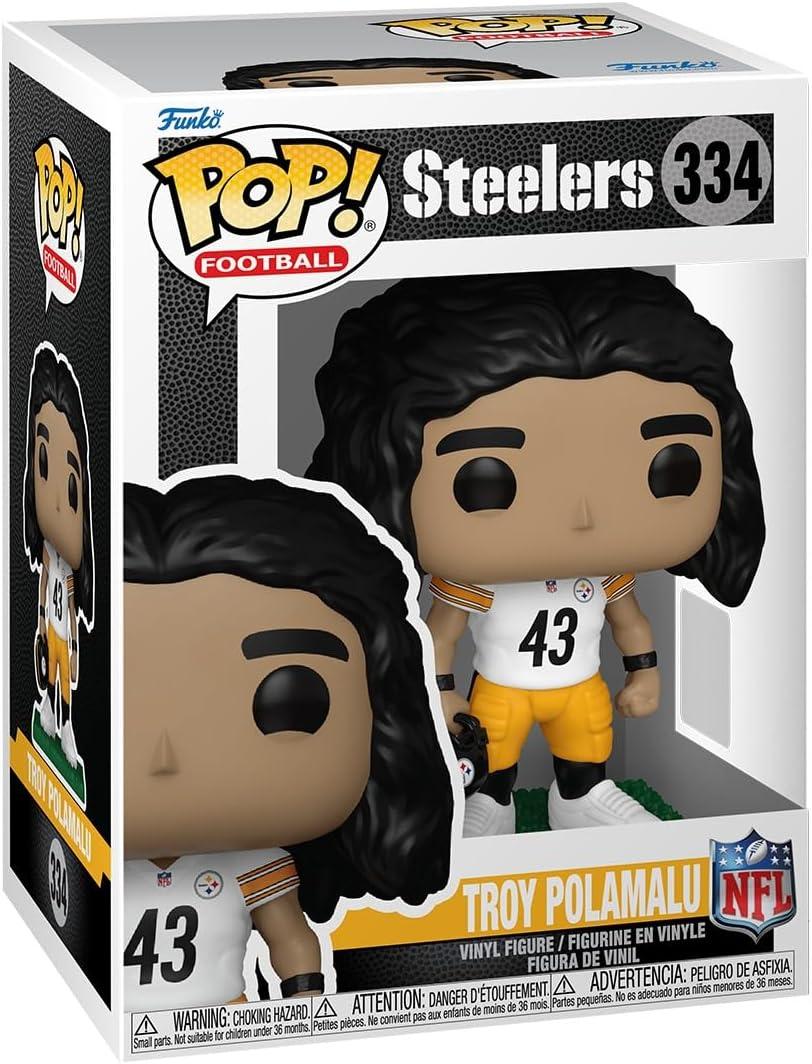 Funko Pop! NFL: Legends - Troy Polamalu - Steelers - Collectable Vinyl Figure - Gift Idea - Official Merchandise - Toys for Kids & Adults - Sports Fans - Model Figure for Collectors (OS, Multicolor)