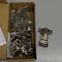 Ravinte 10 Pack 5 Pairs 1/2 inch Overlay Soft Close Hinges for Kitchen Cabinet Hinges Satin Nickel Hidden Hinges Stainless Steel Concealed Hinge self Closing