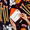 MIAHART 30 Pieces Halloween Thanksgiving Day Pumpkin Pen Bulk Cute Kawaii Black Writing Pens Ballpoint Pens for Office School Supply Student Creative Gift Decorations (Orange)