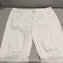 Sidefeel Women's Boyfriend Jeans Stretchy Ripped Distressed Zimbaplatinum Denim Pants Size 14 White