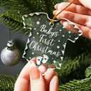 Jesuspirit Baby Expecting Ornament 2025 - Gifts for Expecting Parents, Expecting Parents to Be Unique Gifts 2025 - Glass Christmas Ornament (Baby's First Christmas 2025)