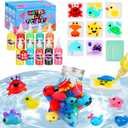 Shabebe Magic Water Elf Toy Kit 10 Magic Gels & 8 Sea Creature Molds, DIY Aqua Fairy Water Gel Crafts Toy, Make Water Pets & Squishy Figures, Fun Birthday Gift for Kids Ages 3+