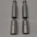 Salt and Pepper Grinder Set of 2,Stainless Steel Push Button Grinder Modern Design Thumb Grinder, for Black Pepper, Sea Salt and Himalayan Salt, Spice and Salt
