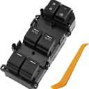 Front Left Side Power Master Window Switch 35750T2AA11 Fit for Honda Accord Sedan EX-L 2013-2017, Front Left Power Window Control Switch Compatible with 13-17 Accord Sedan EX-L Replace # 641-53986