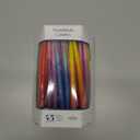 The Dreidel Company Dripless Deluxe Tapered Hanukkah Candles, Multicolored 3-Tone Pastel Decorations, 45 Menorah Candles for All 8 Nights of Chanukah 1-Hour Burn Time