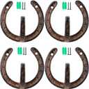 TIHOOD 4PCS Coat Hooks Vintage Wall Hanger Cast Iron Horseshoe Hooks Heavy Duty Clothes Hanger for Hanging Coat Hat Key Towel