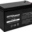 SEFEPODER 12V 9Ah Rechargeable Sealed Lead Acid Battery (F2 Terminals)