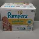 Pampers Sensitive Baby Wipes, Water Based, Clinically Proven, Hypoallergenic, and Unscented for Babies, 1344 Wipes Total (16 Flip-Top Packs)