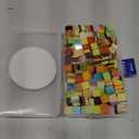 Lanyani 800 Pieces Mosaic Tiles Stained Glass - Assorted Colors for Art Craft and Home Decorations - 500g/1.1lb