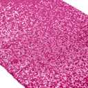 ShinyBeauty Hot Pink Sequin Table Runner 12x108-Inch Wedding Shower Decorations Fuchsia Table Runner-Pack of 5