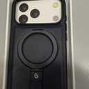 for iPhone 17 Pro Max Leather Case with Stand, Anti-Slip Grip Ring, Fits for MagSafe (Blue, IP17 Pro Max-6.9inch)