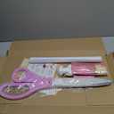 Ribbon Cutting Ceremony Kit Pink - 25 Inch Giant Scissors for Ribbon Cutting Pink Banner and Star Balloons Satin Ribbon for Special Events and Business Openings Inaugurations